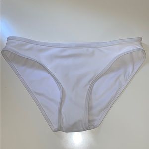 white bikini bottom